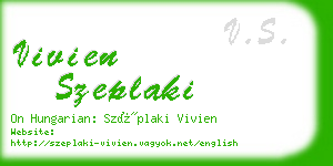 vivien szeplaki business card